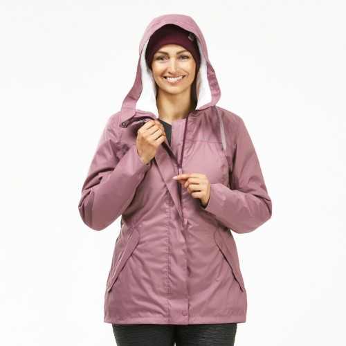 Casaca Impermeable para Nieve X-Warm QUECHUA Mujer-Rosa