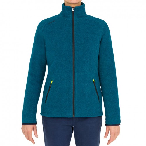 Chaqueta polar con Efecto Perlante TRIBORD Mujer -Azul turquesa