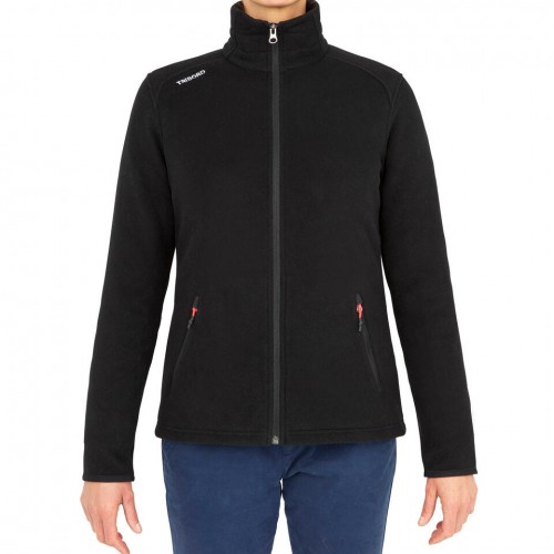 Chaqueta polar Efecto Perlante TRIBORD Mujer - Negro