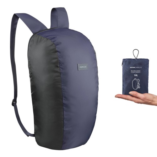 Mochila plegable 10L FORCLAZ - Azul