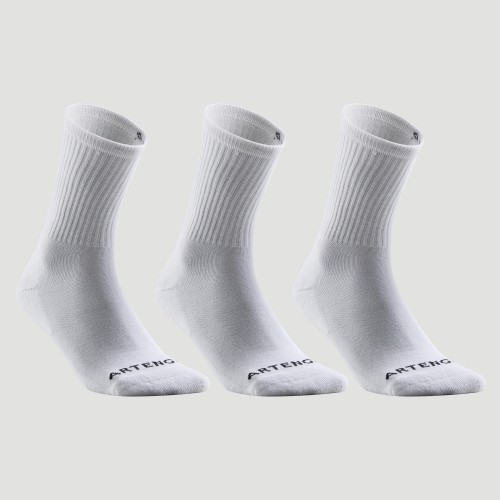 Calcetines de tenis x3 pares ARTENGO RH100 - Blanco