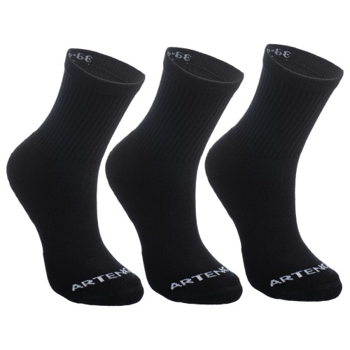 Calcetines de tenis x 3 pares ARTENGO RS 100 - Negro