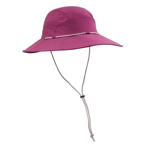 Sombrero Trekking FORCLAZ Anti-UV FEM500 - Violeta