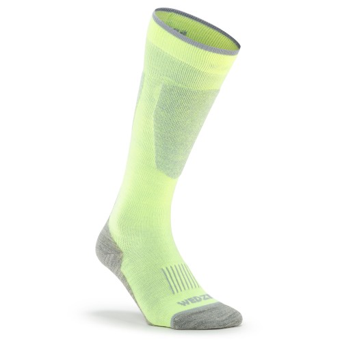 Calcetines termicos WEDZE Ski 100 - Amarillo Neon