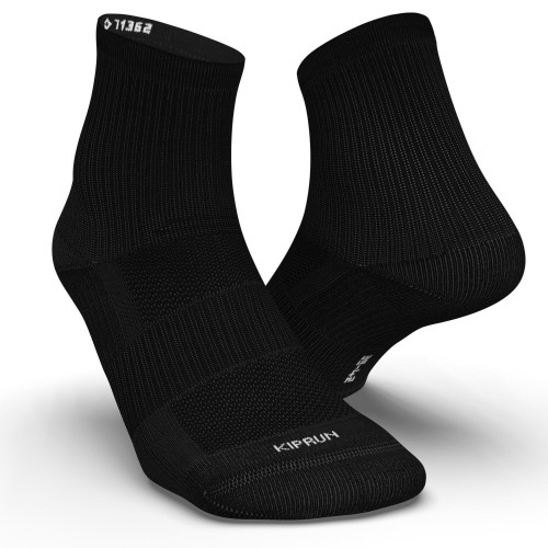  Calcetines Run 100 Tobilleras x2 KIPRUN Ecodiseño - Negro