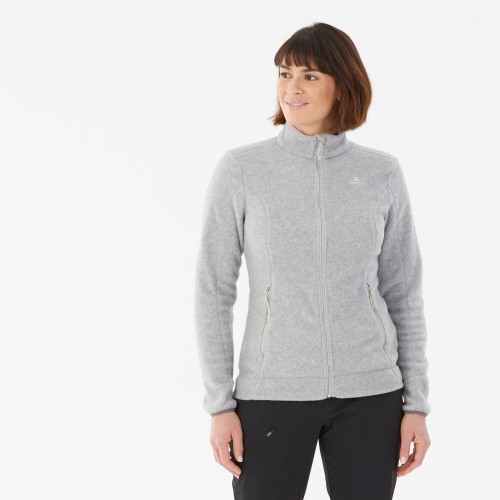 Chaqueta polar QUECHUA MH120 Mujer - Gris claro