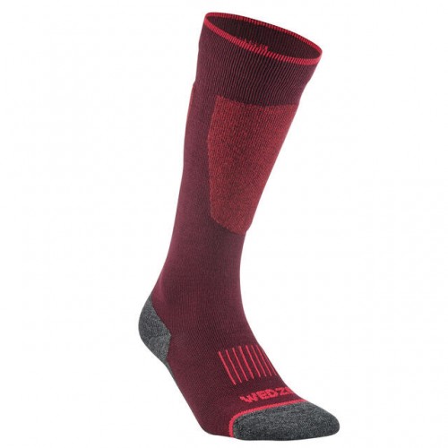 Calcetines termicos WEDZE Ski 100 - Rojo