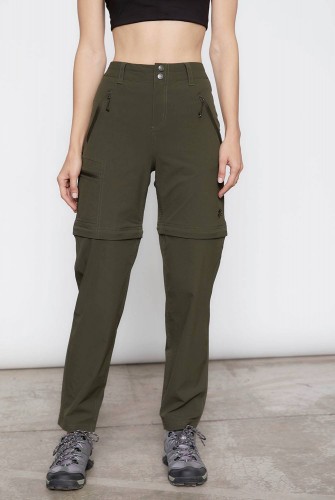 Pantalon transformable 2 en 1 MOUNTAIN GEAR Mujer -Verde kakhi