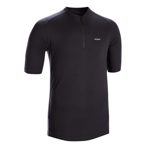 Camiseta Maillot Ciclismo TRIBAN Essential Hombre - Negro