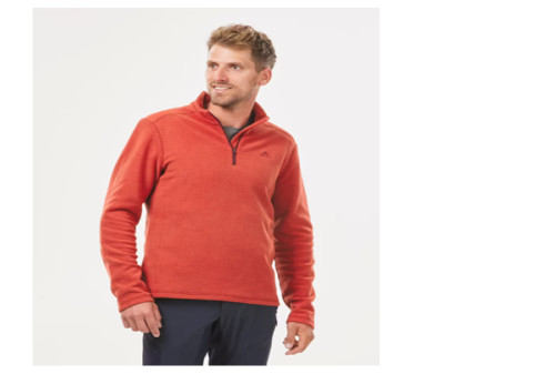 Chaqueta Polar QUECHUA MH100 Hombre - Naranja Opaco