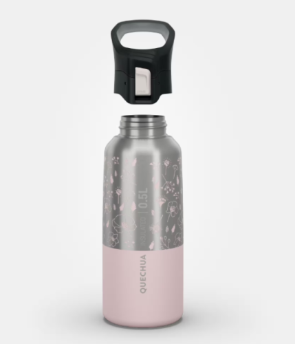 Tomatodo Térmico Quechua MH500 0.5 L - Acero Inoxidable - Rosa